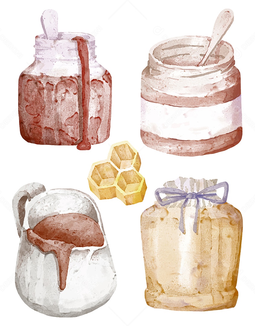 Conjunto de bebidas frias para lanchonete e menu de restaurante em vidro