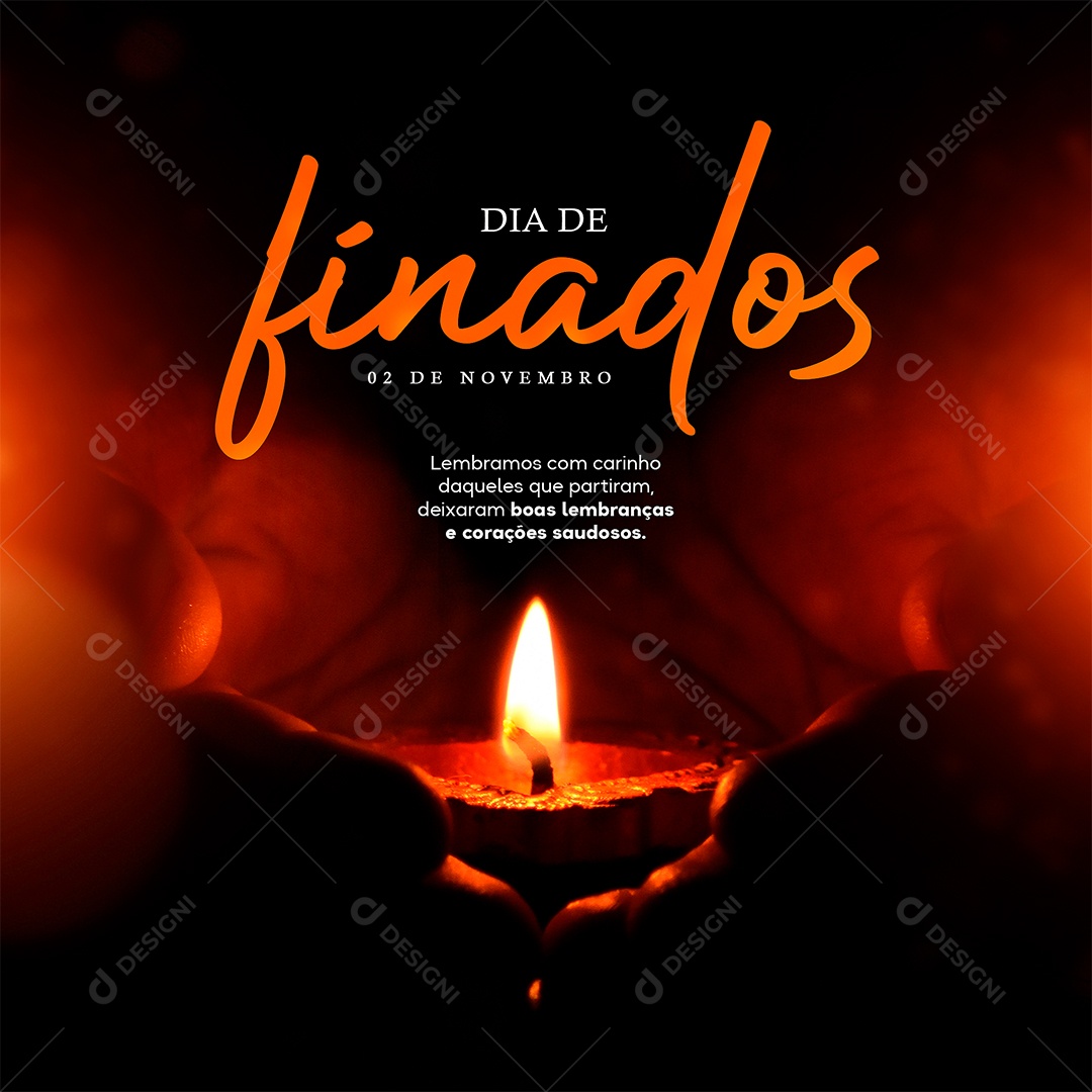 Dia De Finados Dia 2 De Novembro Social Media PSD Editável