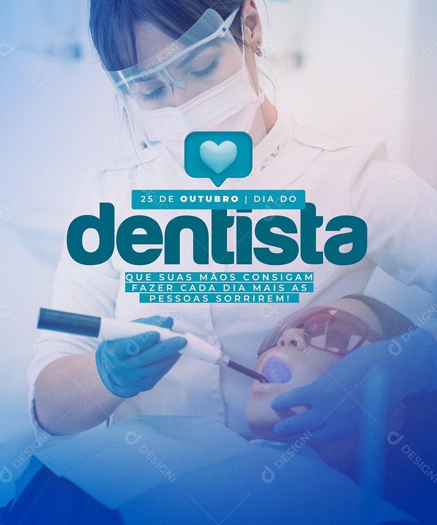 Dia do Dentista 25 de Outubro Social Media PSD Editável
