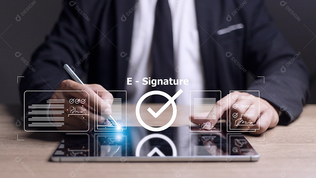 Contrato de negócios on-line Assinatura eletrônica, assinatura eletrônica, digital