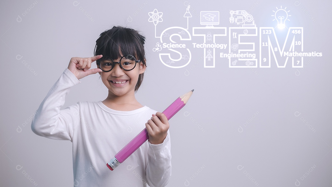 Conceito de educação STEM, STEM. Ciência Tecnologia Tapete Engenharia