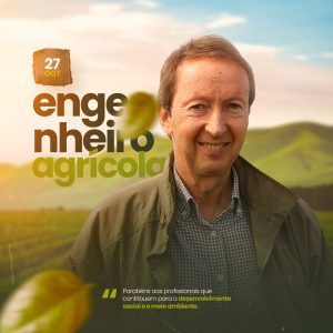 No dia 27 de Outubro Comemora-se o Dia do Engenheiro Agrícola Social Media PSD Editável