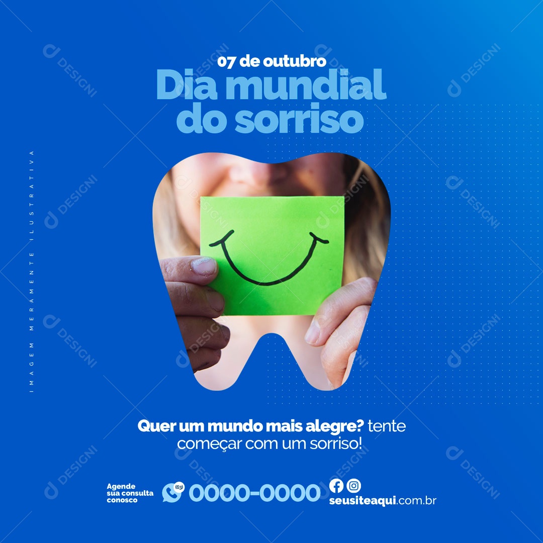 Consultório Odontológicos Dentista Social Media PSD Editável