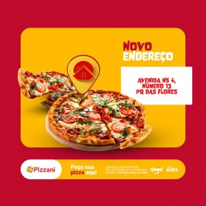 ERRO DE IMAGEM Social Media Pizzaria Novo Endereço PSD Editável