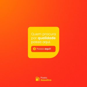 Quem Procura por Qualidade passa aqui Posto de Combustível Gasolina Social Media PSD Editável