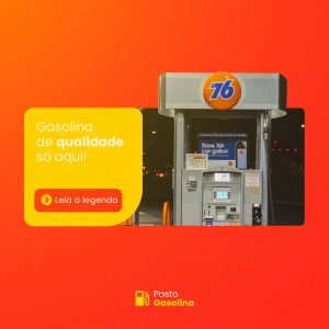 Gasolina de Qualidade só Aqui Posto de Combustível Social Media PSD Editável