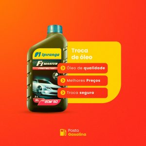 Posto de Combustível Troca de óleo Social Media PSD Editável