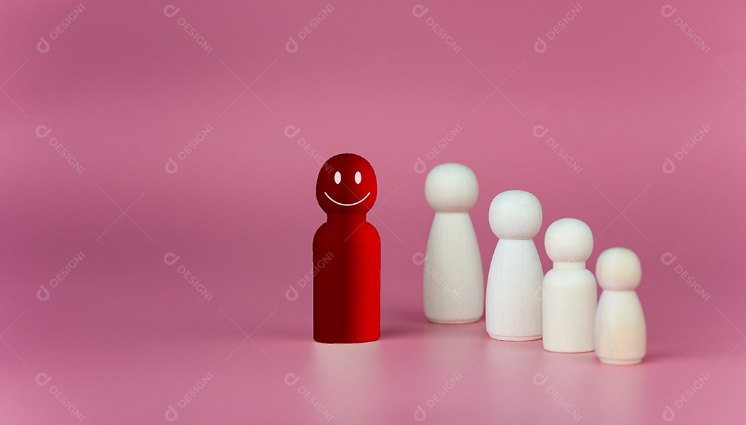 Conceito de negócios e RH para liderança e líder de equipe.