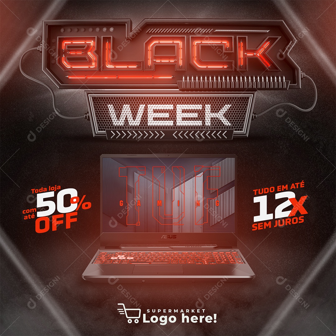 Black Friday Week Promoções Social Media PSD Editável