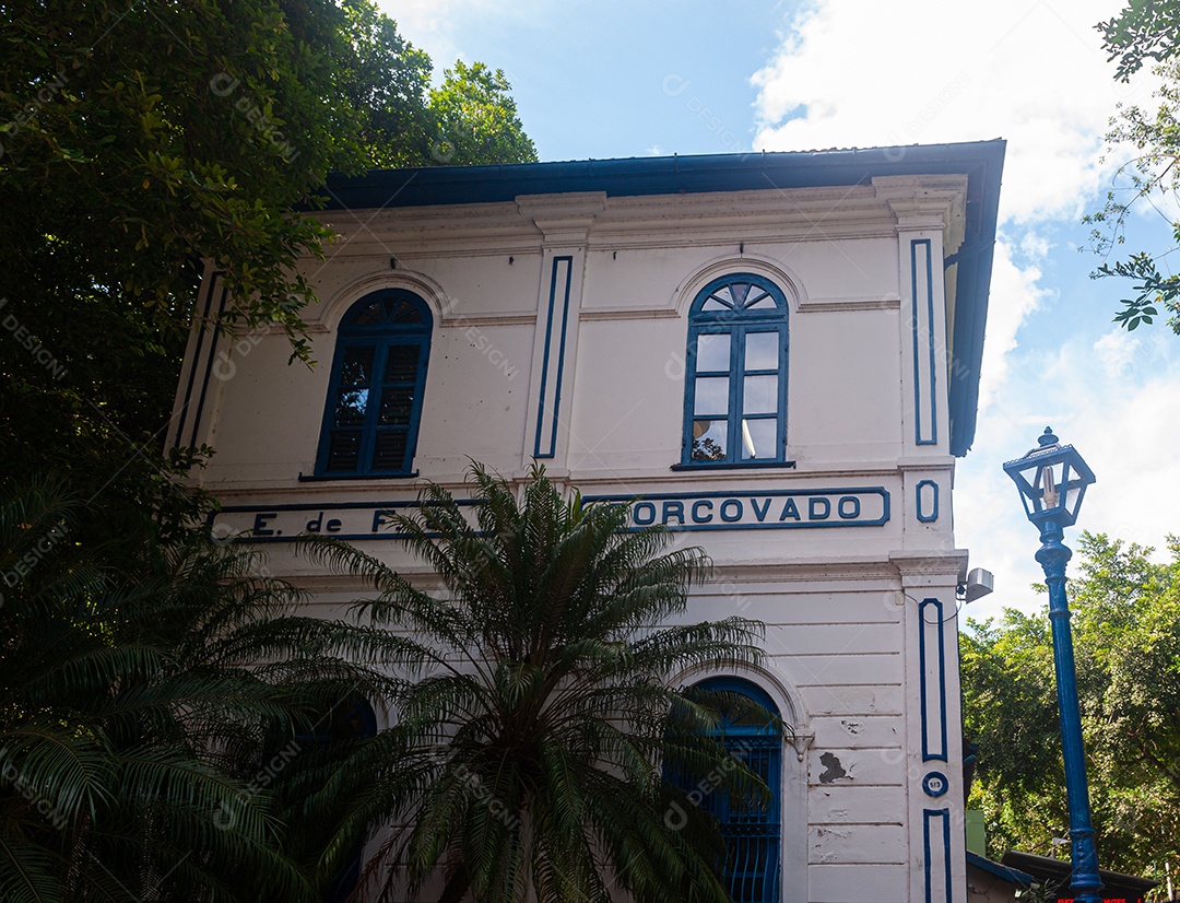 Vista do Cristo Redentor e seus arredores.