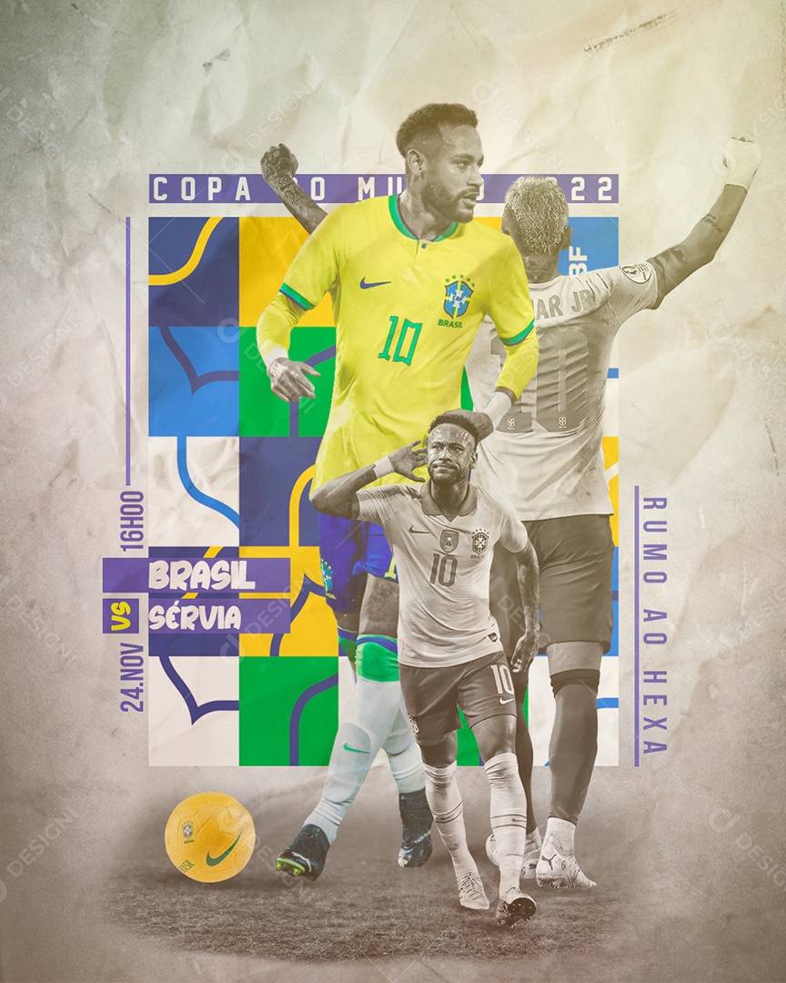 Social Media  Brasil Copa do Mundo PSD Editável