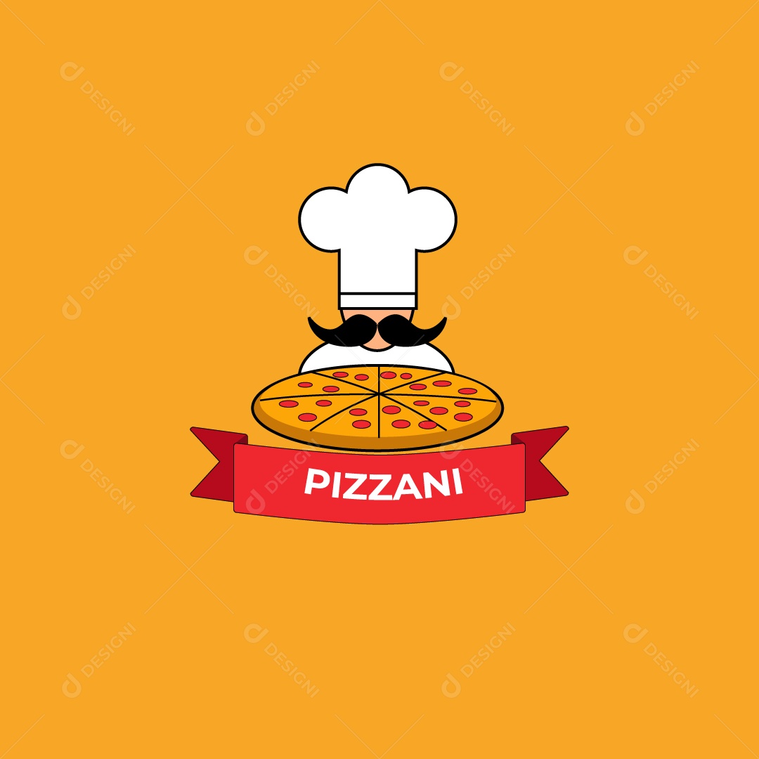 Logo Pizzaria AI Editável