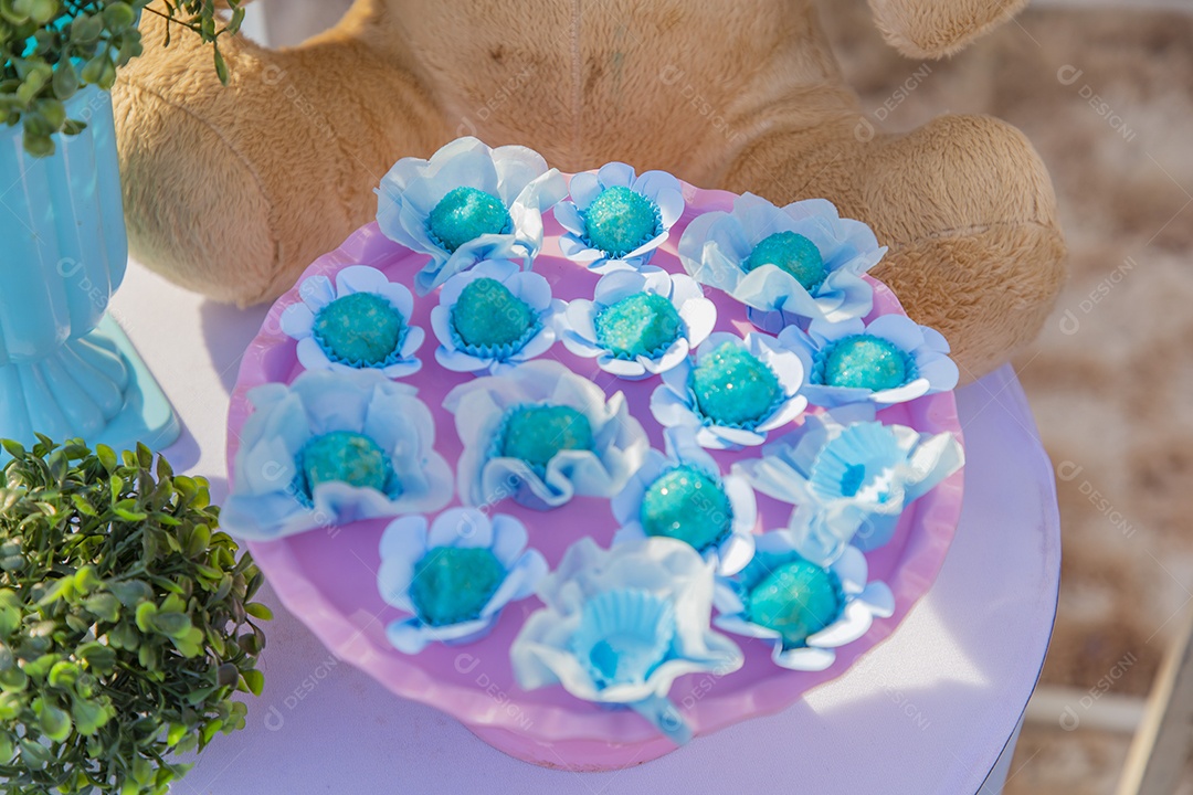 Enfeites de doces de aniversario