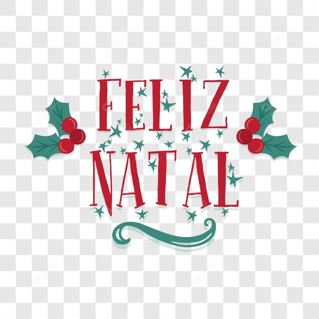 Lettering Feliz Natal EPS + PNG