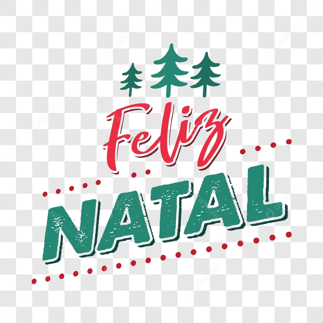 Lettering Feliz Natal EPS + PNG