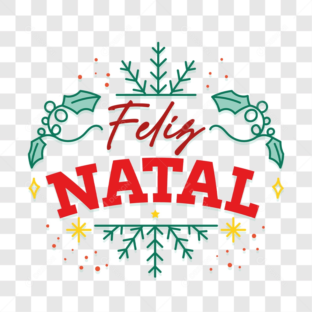Lettering Feliz Natal EPS + PNG