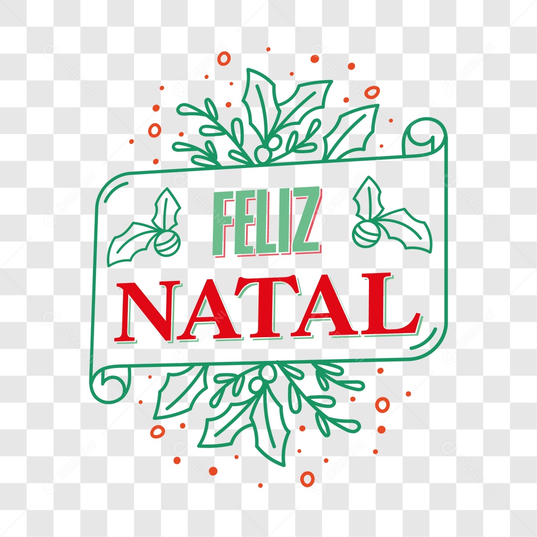 Lettering Feliz Natal EPS + PNG