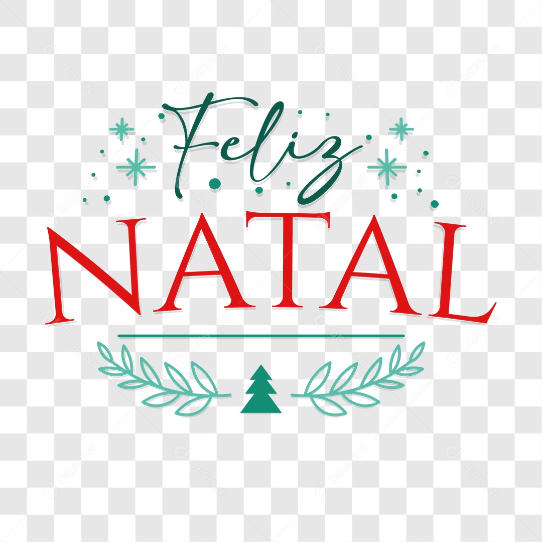 Lettering Feliz Natal EPS + PNG