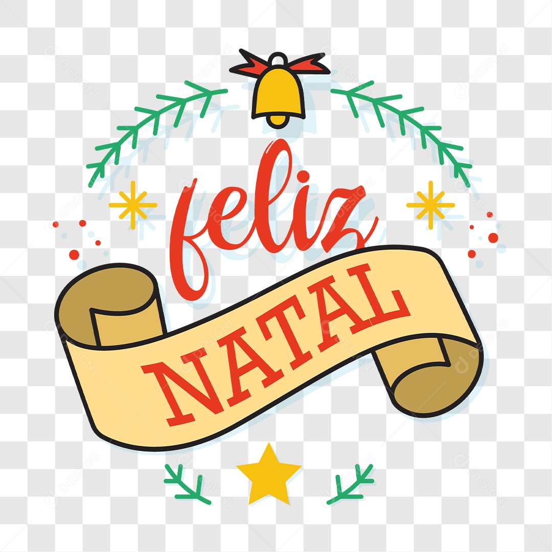Lettering Feliz Natal EPS + PNG
