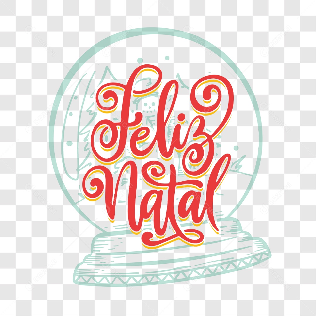 Lettering Feliz Natal EPS + PNG