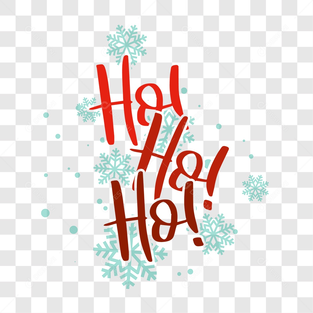 Lettering Ho! Ho! Ho! EPS + PNG