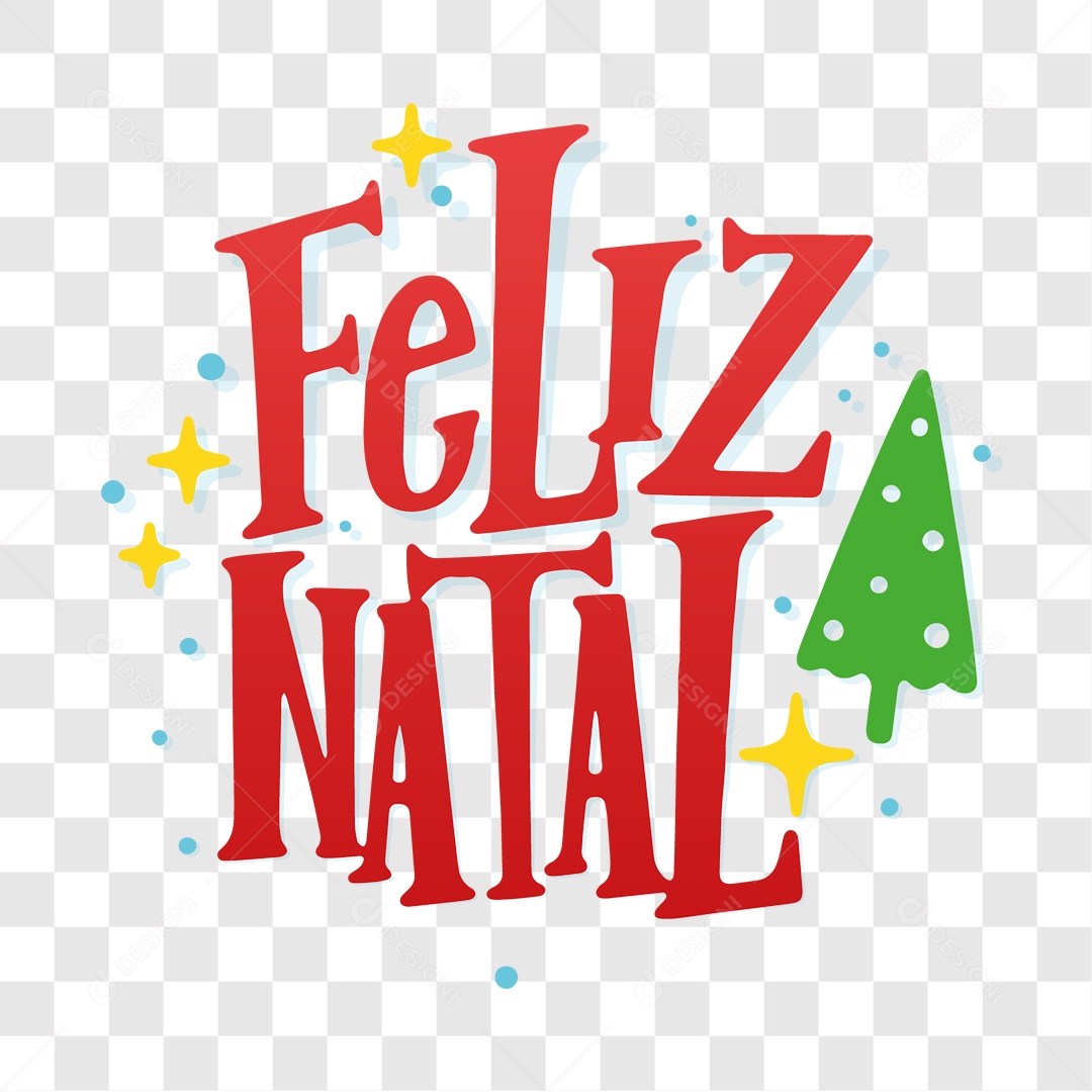 Lettering Feliz Natal EPS + PNG