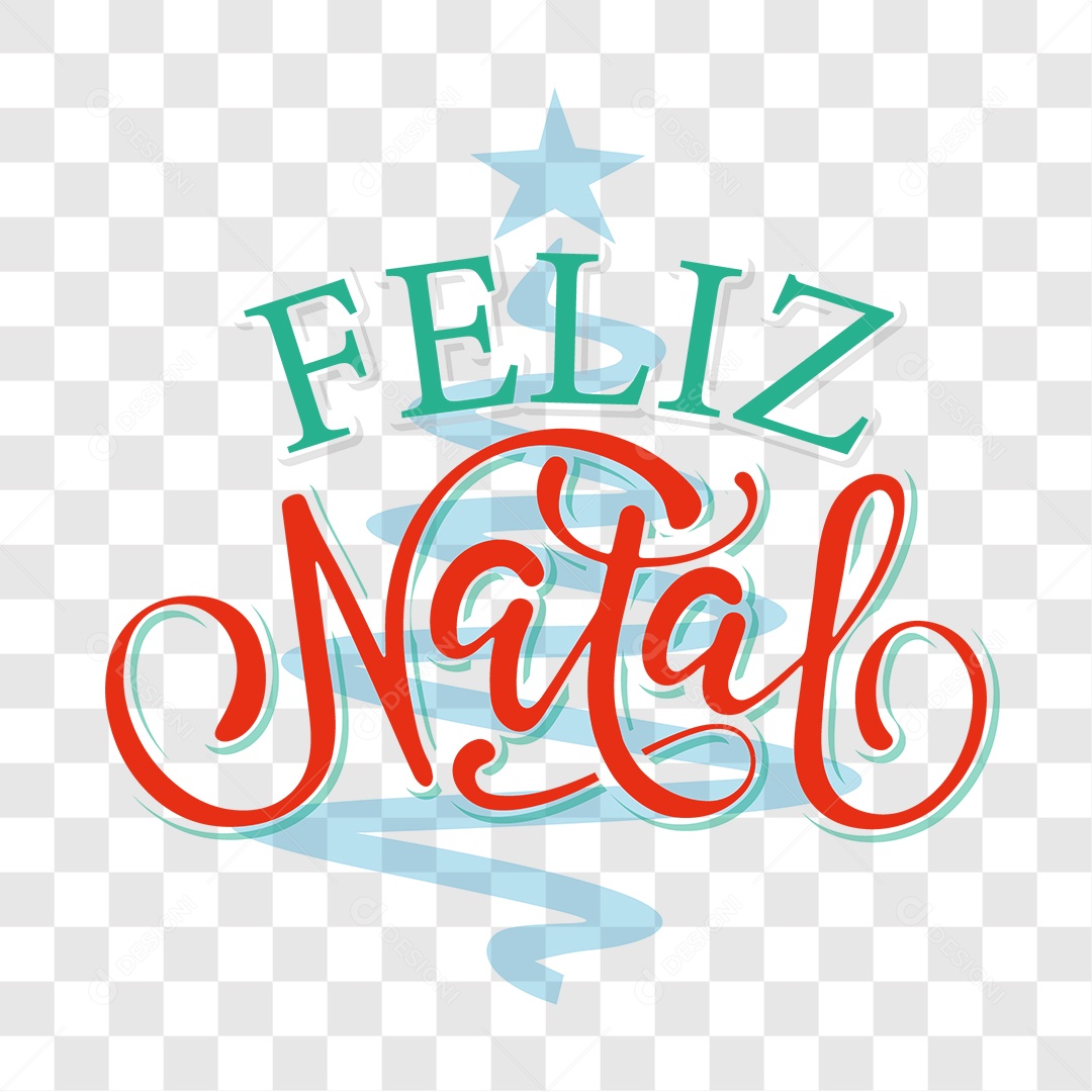 Lettering Feliz Natal EPS + PNG