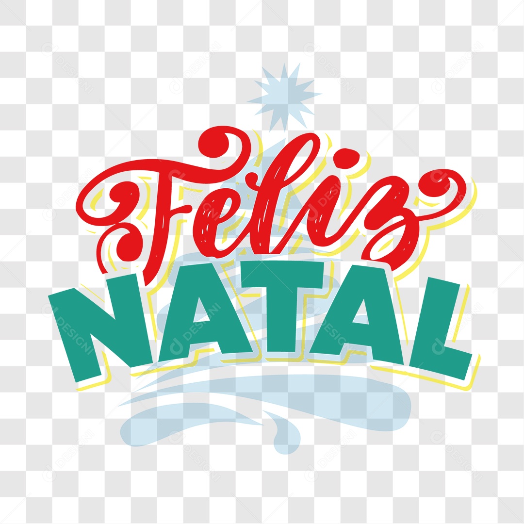 Lettering Feliz Natal EPS + PNG