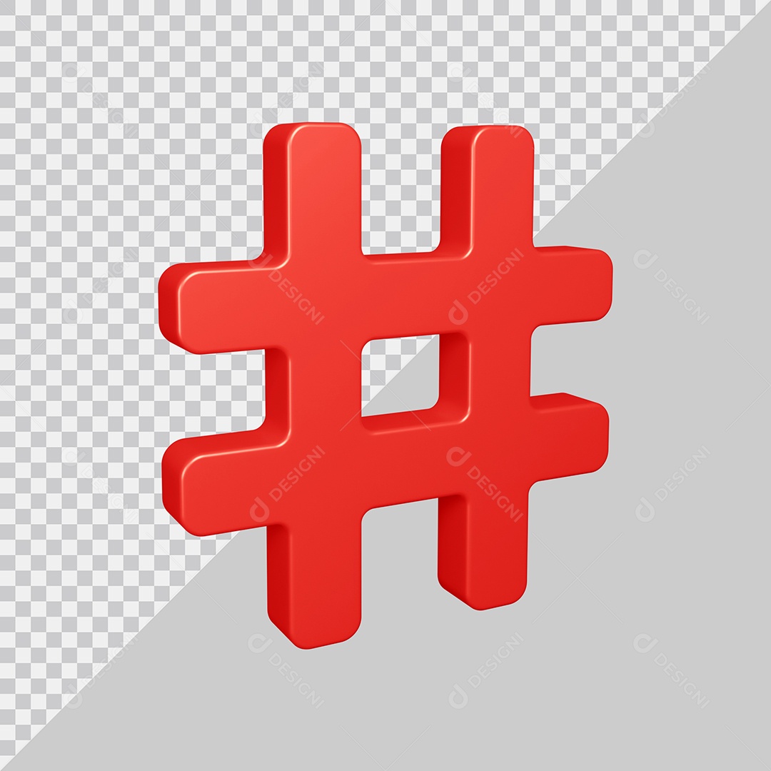 Elemento 3D Para Composição # Vermelho PSD