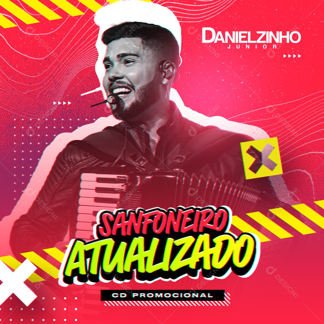 Social Media Cd Danielzinho Sanfoneiro Atualizado PSD Editável