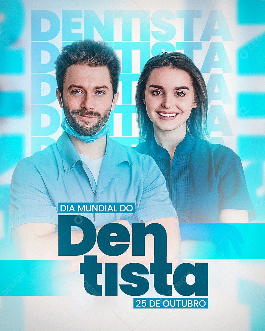 Social Media Dia Mundial do Dentista 25 de Outubro PSD Editável