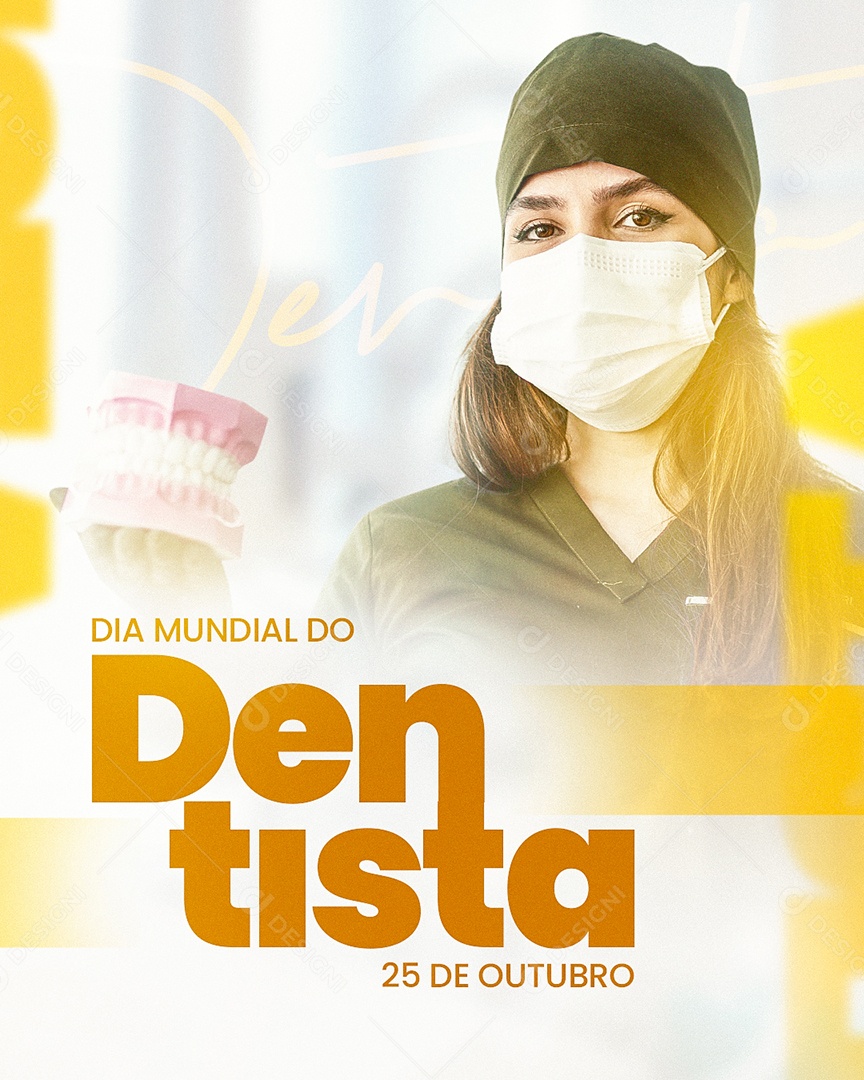 Social Media Dia Mundial do Dentista 25 de Outubro PSD Editável