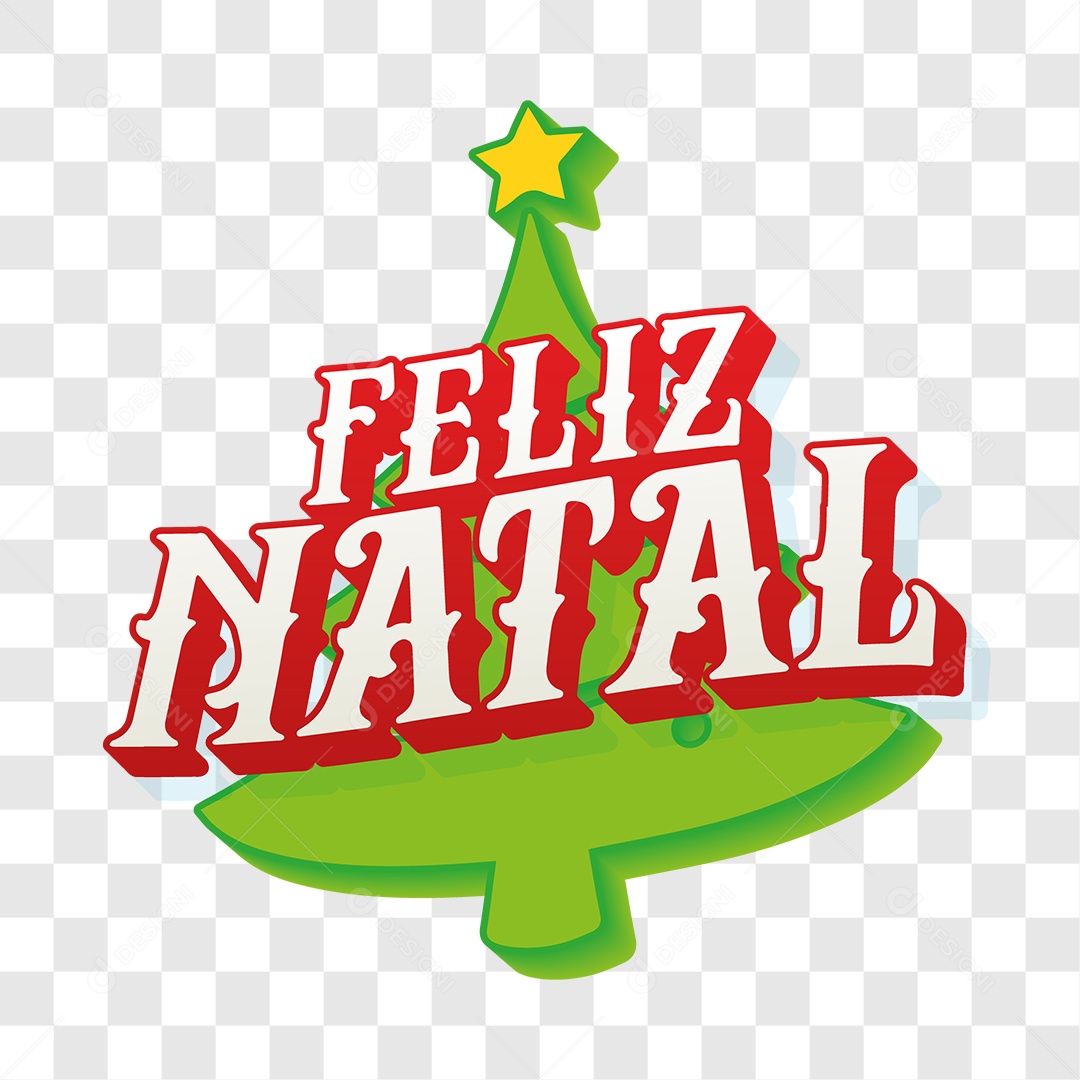 Lettering Feliz Natal EPS + PNG