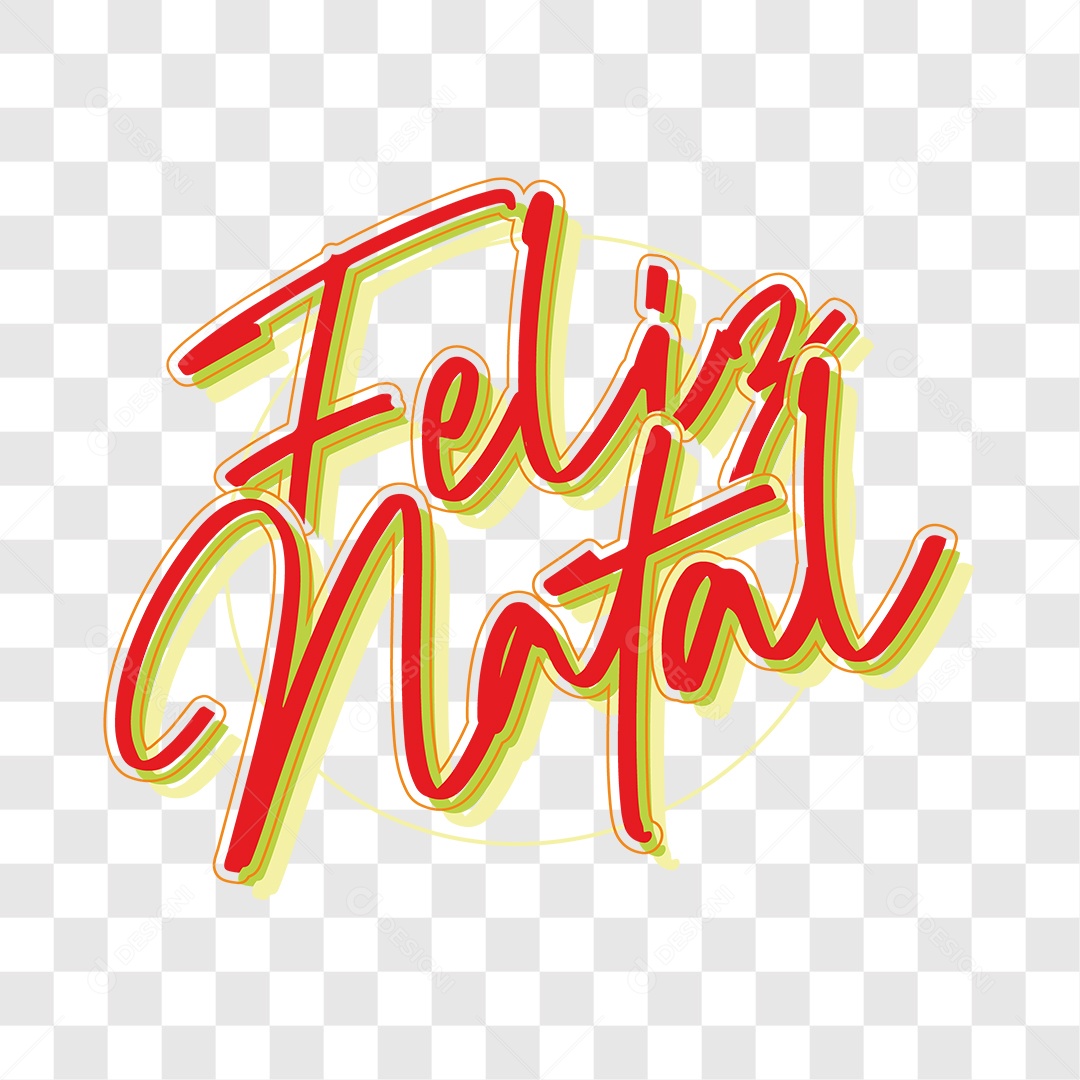 Lettering Feliz Natal EPS + PNG