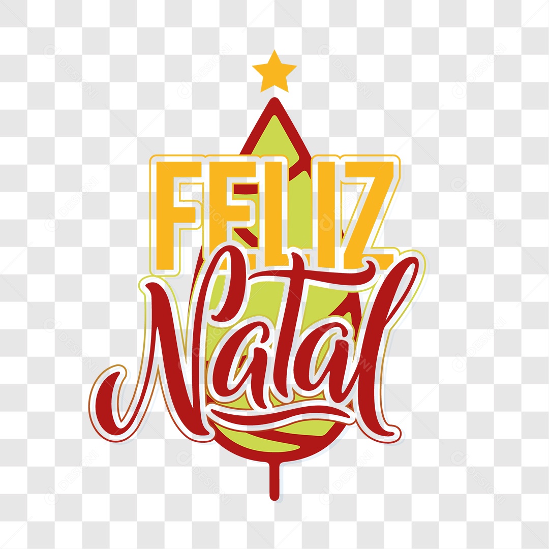 Lettering Feliz Natal EPS + PNG