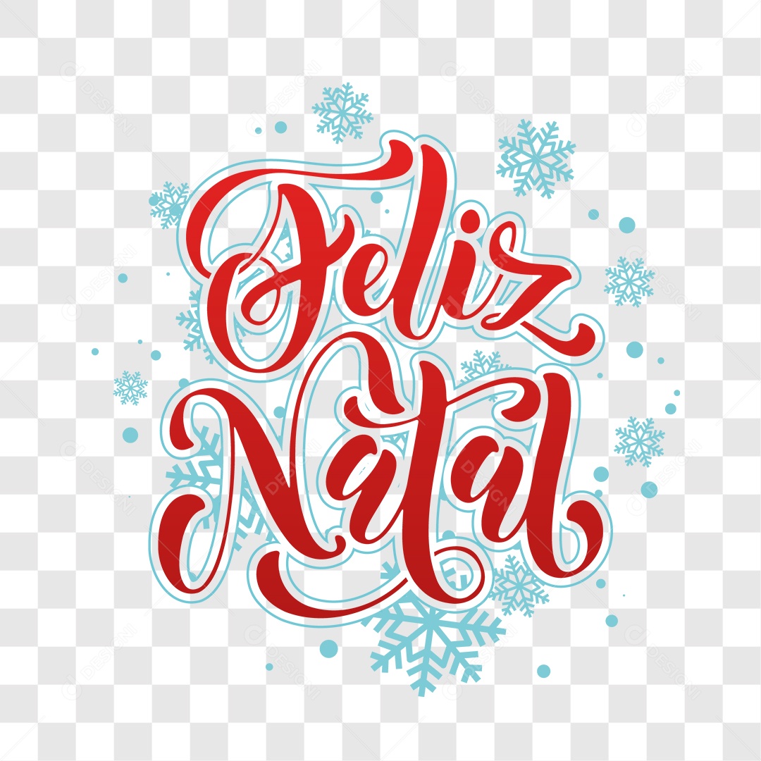 Lettering Feliz Natal EPS + PNG