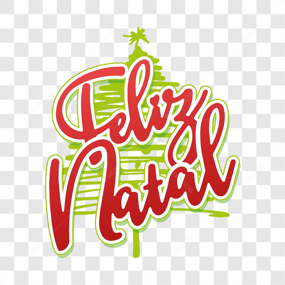 Lettering Feliz Natal EPS + PNG