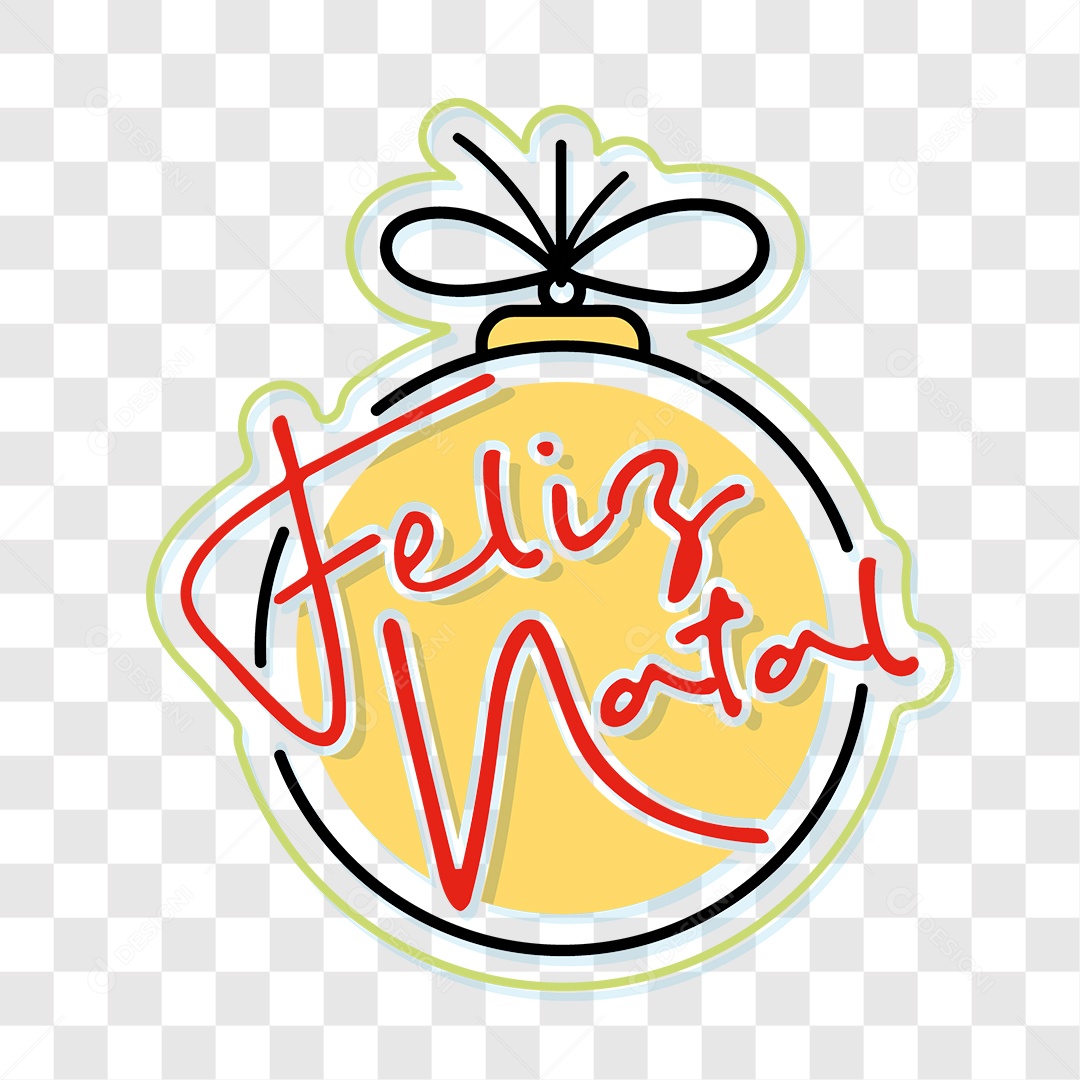 Lettering Feliz Natal EPS + PNG