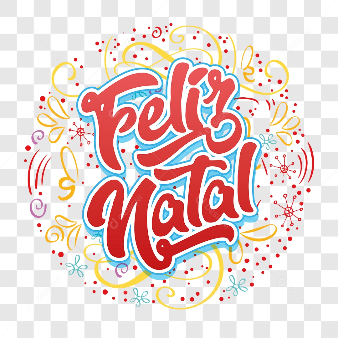 Lettering Feliz Natal EPS + PNG