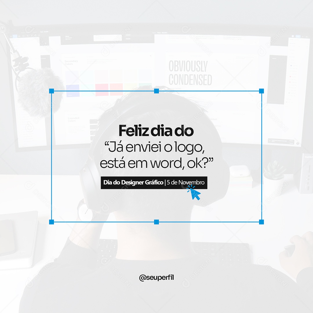 Social Media Dia do Designer Gráfico 05 de Novembro PSD Editável