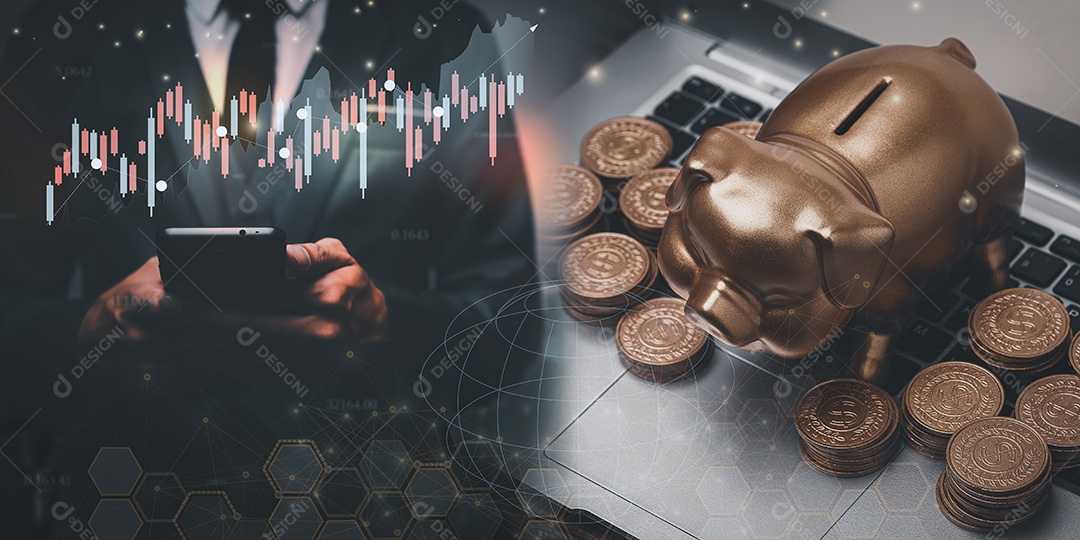 Câmbio, transferência de dinheiro, tecnologia financeira FinTech, relatório de economia