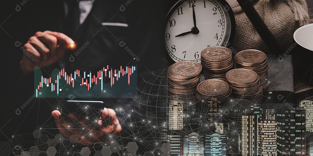 Câmbio, transferência de dinheiro, tecnologia financeira FinTech, relatório de economia