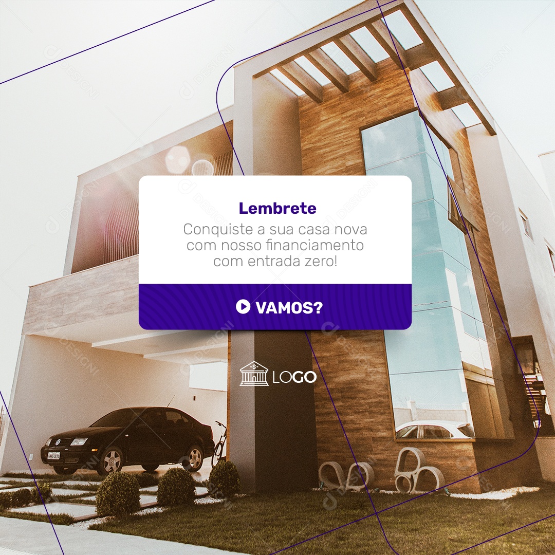 Lembrete Financiamento Empréstimo Social Media PSD Editável