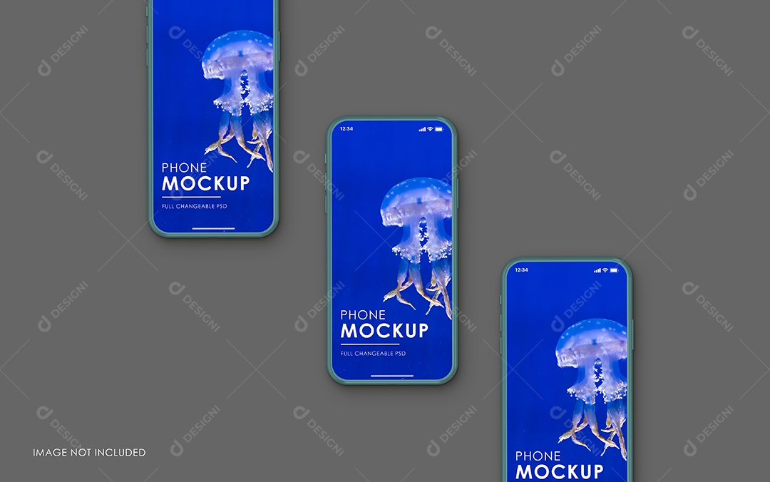 Mockup Phone Logotipo PSD Editável