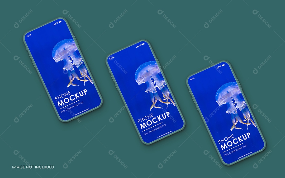 Mockup Phone Logotipo PSD Editável