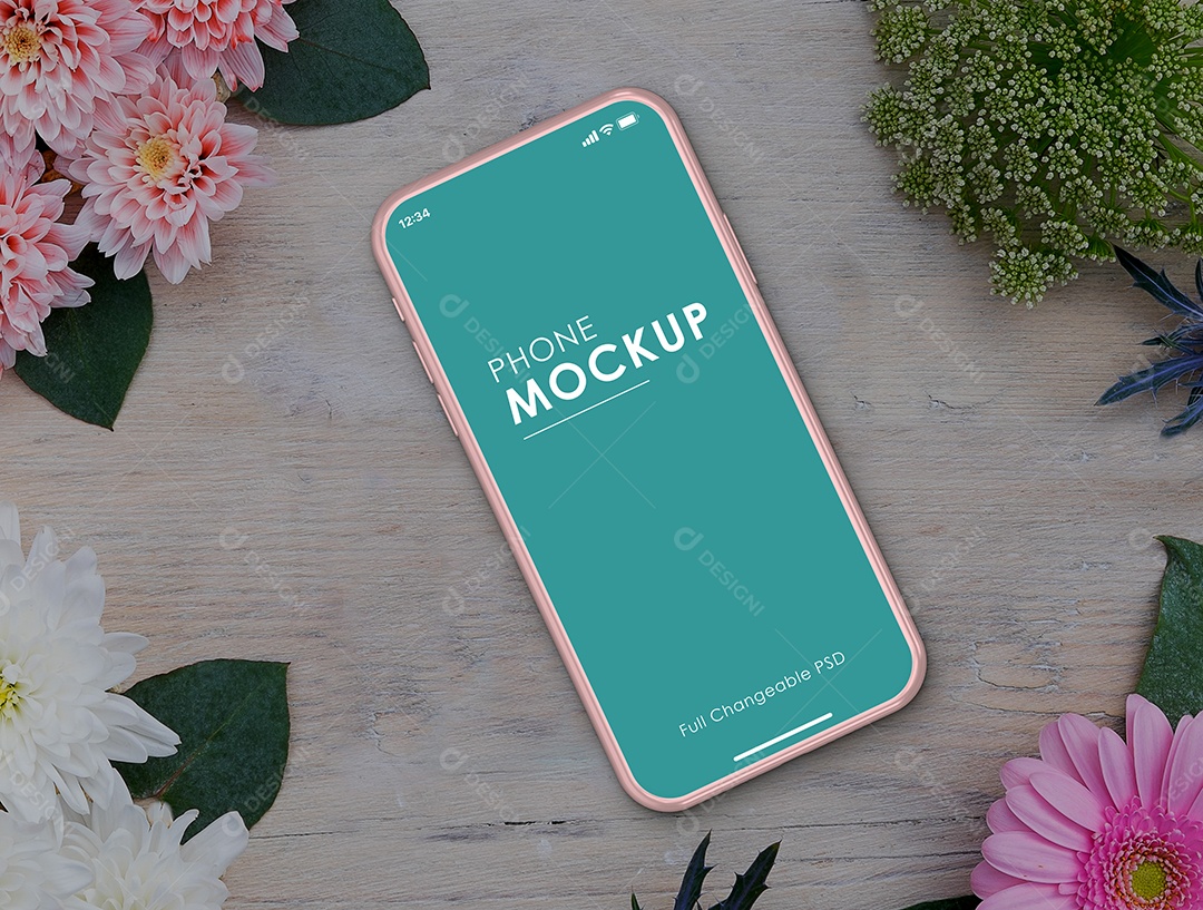 Mockup Phone Logotipo PSD Editável