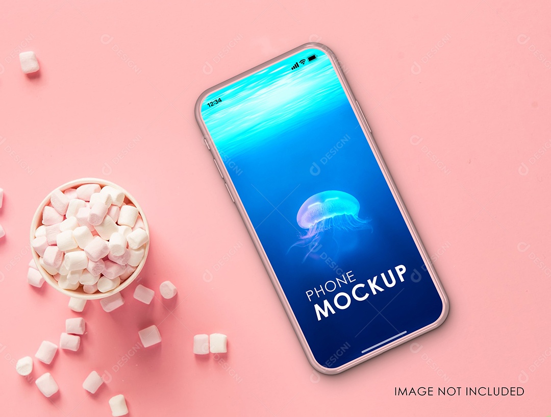 Mockup Phone Logotipo PSD Editável