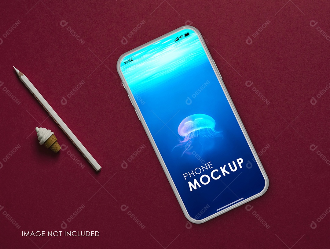 Mockup Phone Logotipo PSD Editável