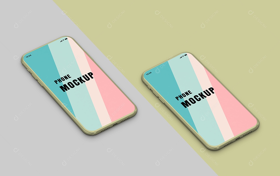 Mockup Phone Logotipo PSD Editável
