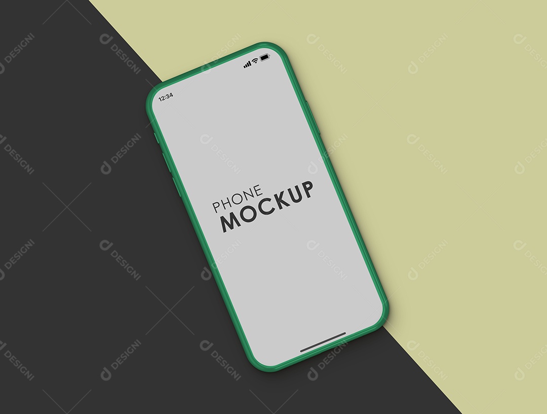 Mockup Phone Logotipo PSD Editável